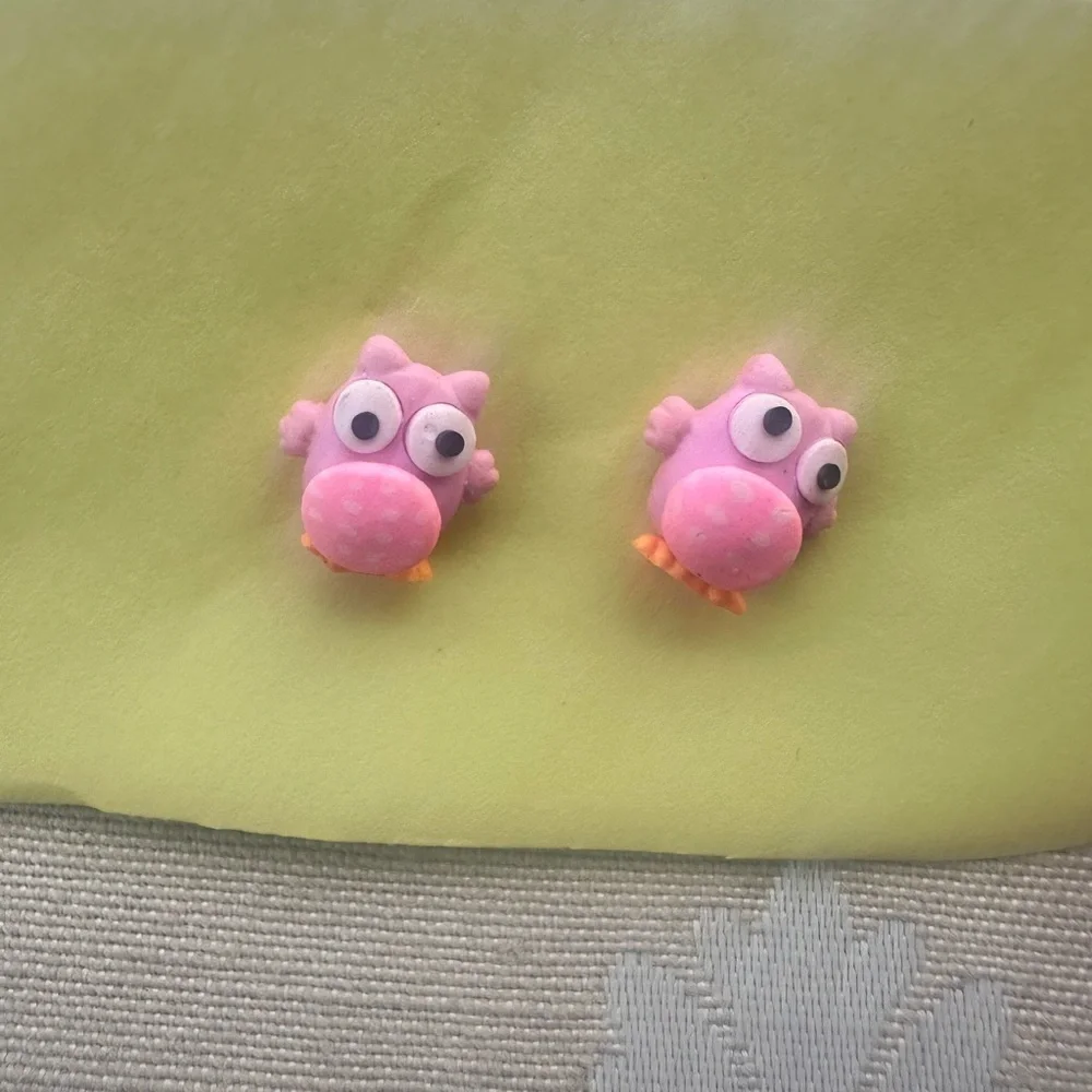 Cute Owl Stud Earrings Set